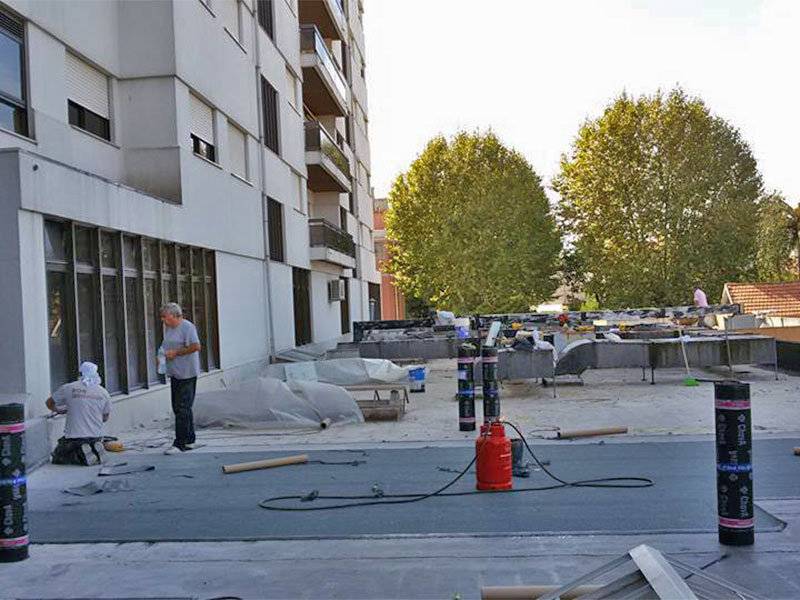 Trabalho de impermeabilização NORRECUP